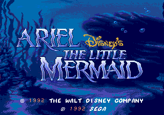 Заставка игры Ariel the Little Mermaid